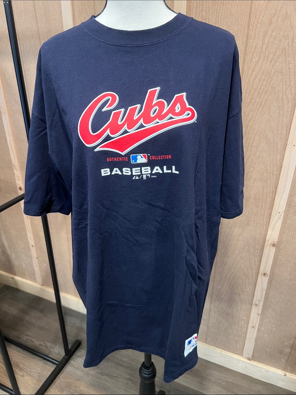 MLB Cubs Navy Graphic Baseball Tee
